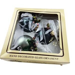 Christmas by Simon Holiday Collection‎ Hand Decorated Glass Ornaments